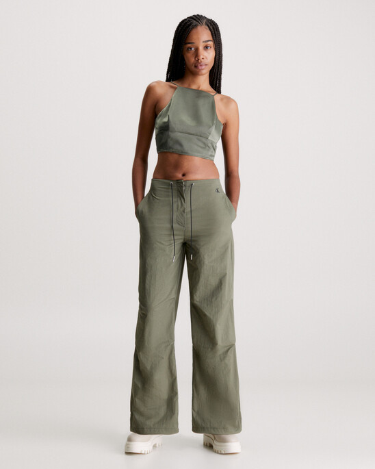 Soft Nylon Parachute Pants