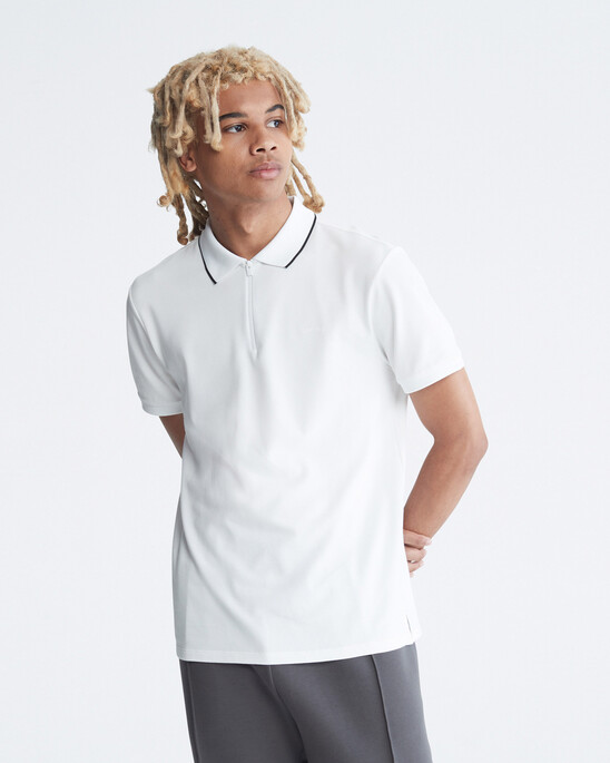 CALVIN KLEIN MOVE 拉鍊 POLO衫