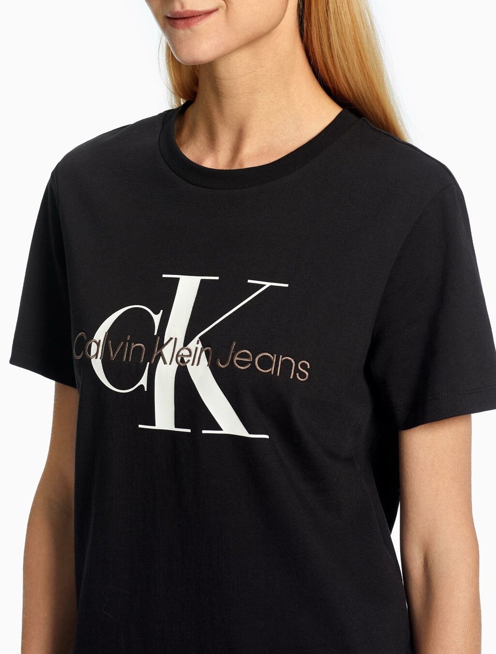 有機棉 Monogram 上衣, Ck Black, hi-res