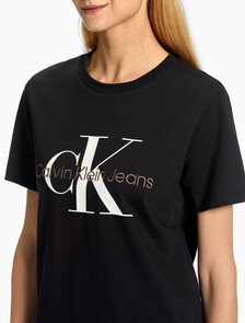 有機棉 Monogram 上衣, Ck Black, hi-res