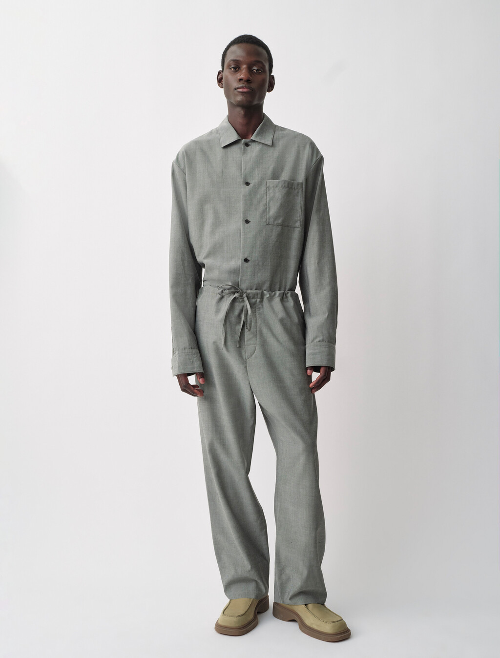 Atlas梭織襯衫, Grey Stone, hi-res