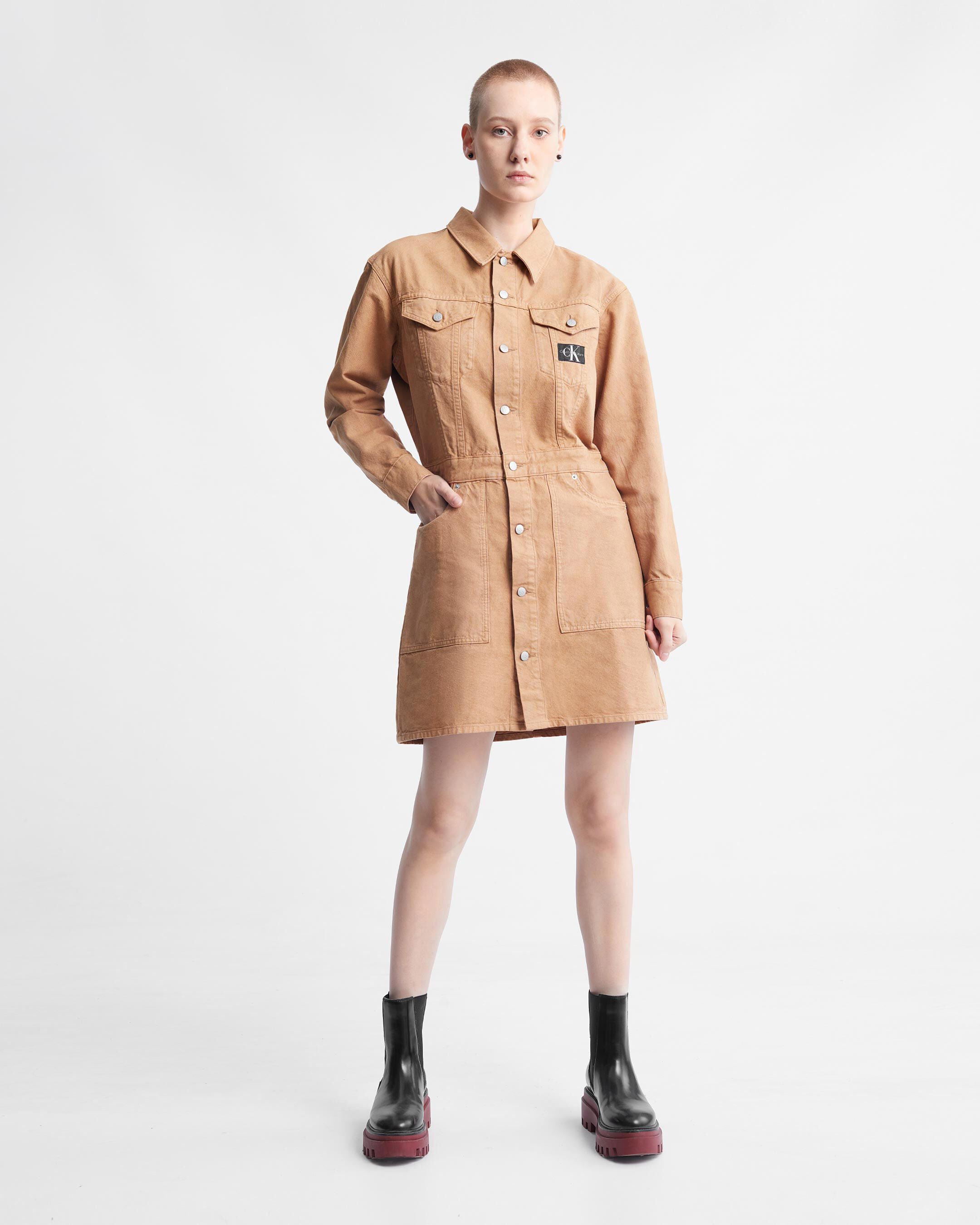 Calvin klein coat dress new arrivals