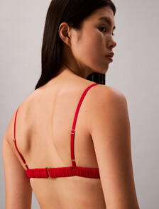 Lunar New Year Lightly Lined Triangle Bra, Rouge, hi-res
