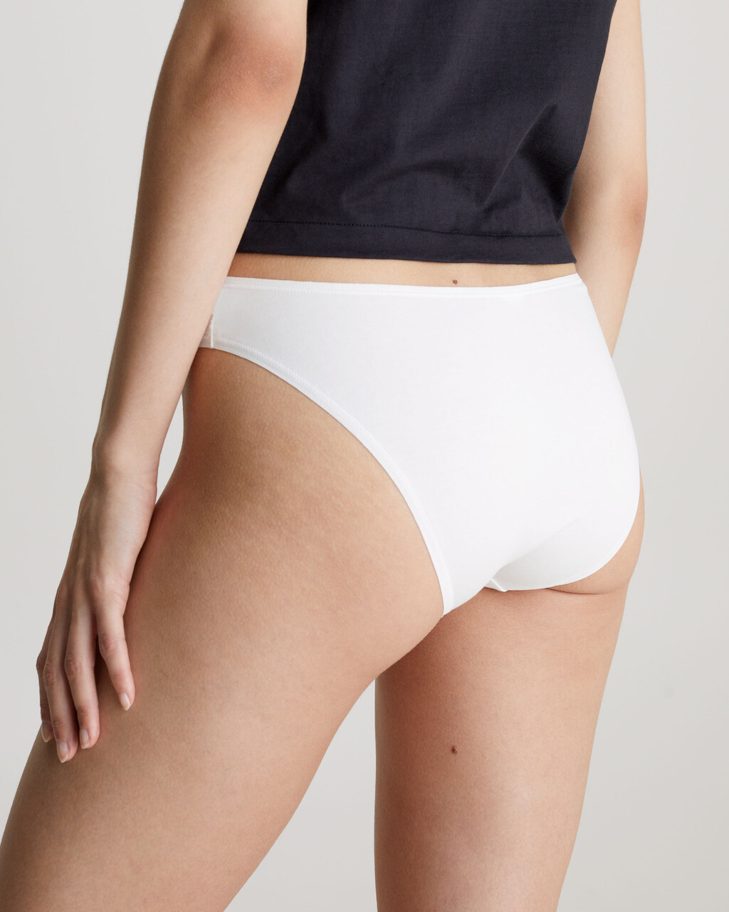 Ideal Cotton Low Rise Bikini Briefs, WHITE, hi-res