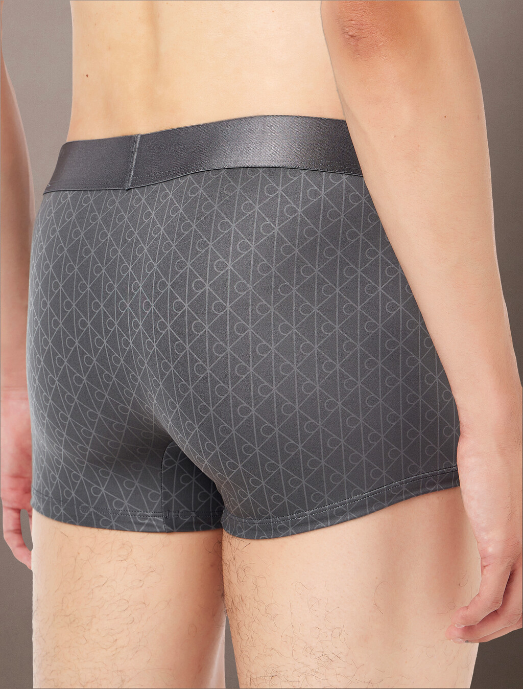 Low Rise Trunks - Micro Stretch Logo, TEENIE DELUSTER EMBLEM_SMOKED PEARL, hi-res