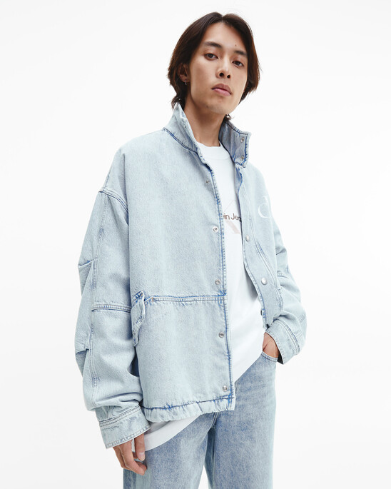 OVERSIZED PADDED DENIM JACKET