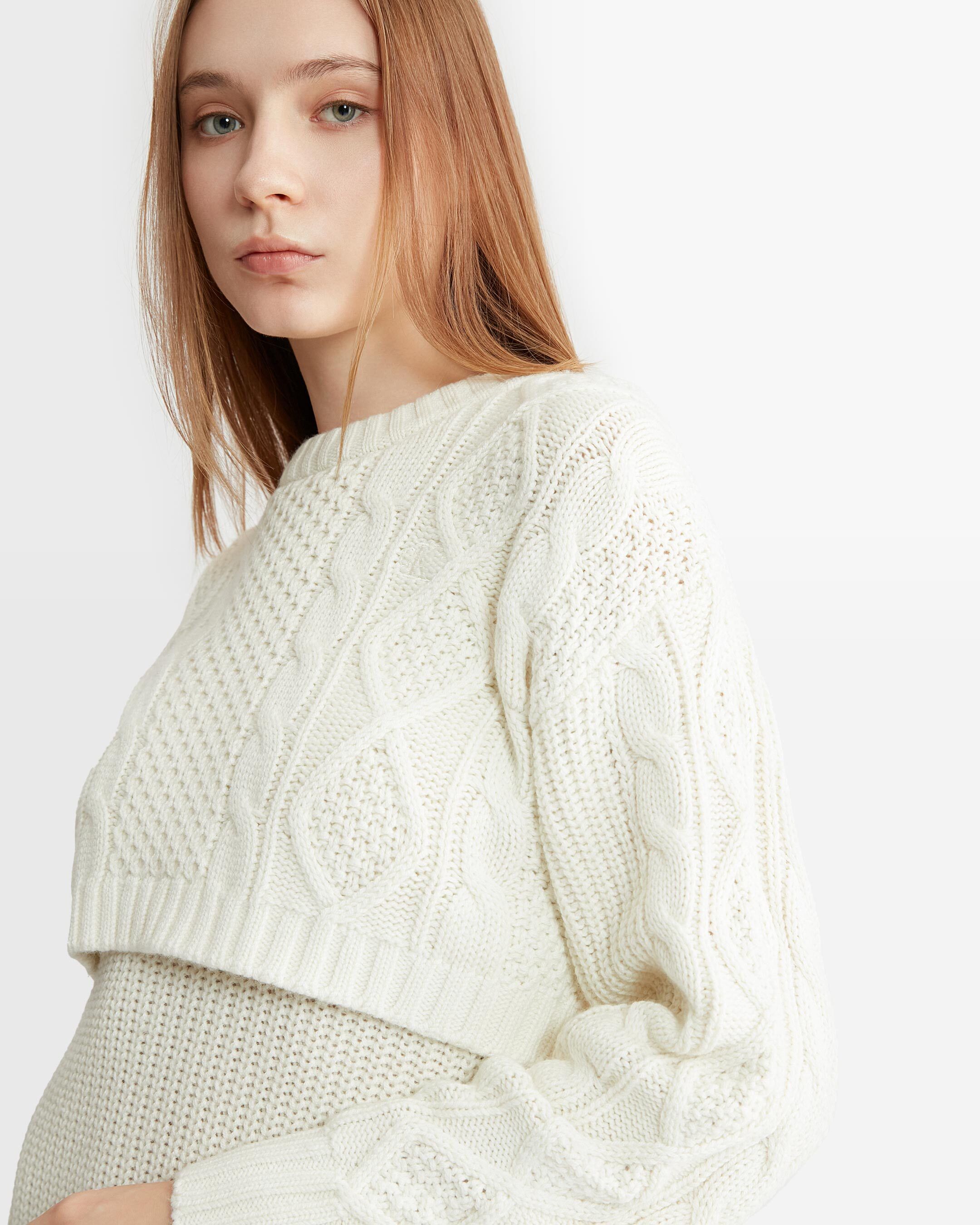 Calvin klein cable deals knit sweater dress