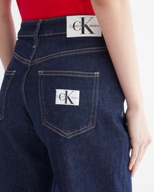 HIGH-RISE RELAXED JEANS, Rinse Blue Pocket Label, hi-res