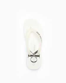DELHI MONOGRAM沙灘涼鞋, White, hi-res