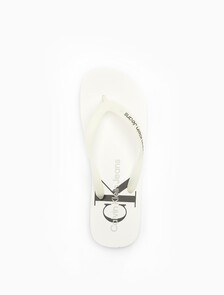 DELHI MONOGRAM沙灘涼鞋, White, hi-res