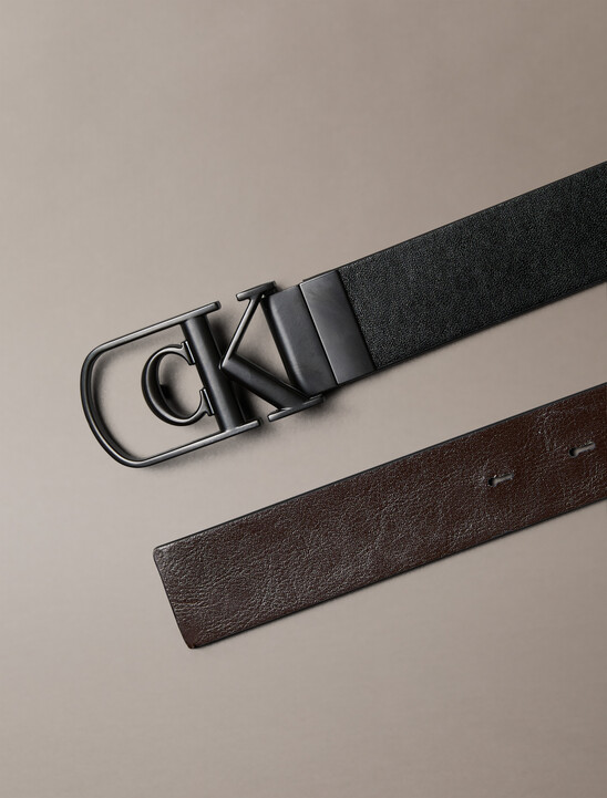弧形 Monogram 搭扣雙面腰帶 32 公釐