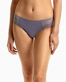 CK Black Mini Floral Lace Hipster, Lilac Bud, hi-res