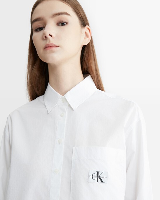 Essential Woven Label Relaxed Shirt