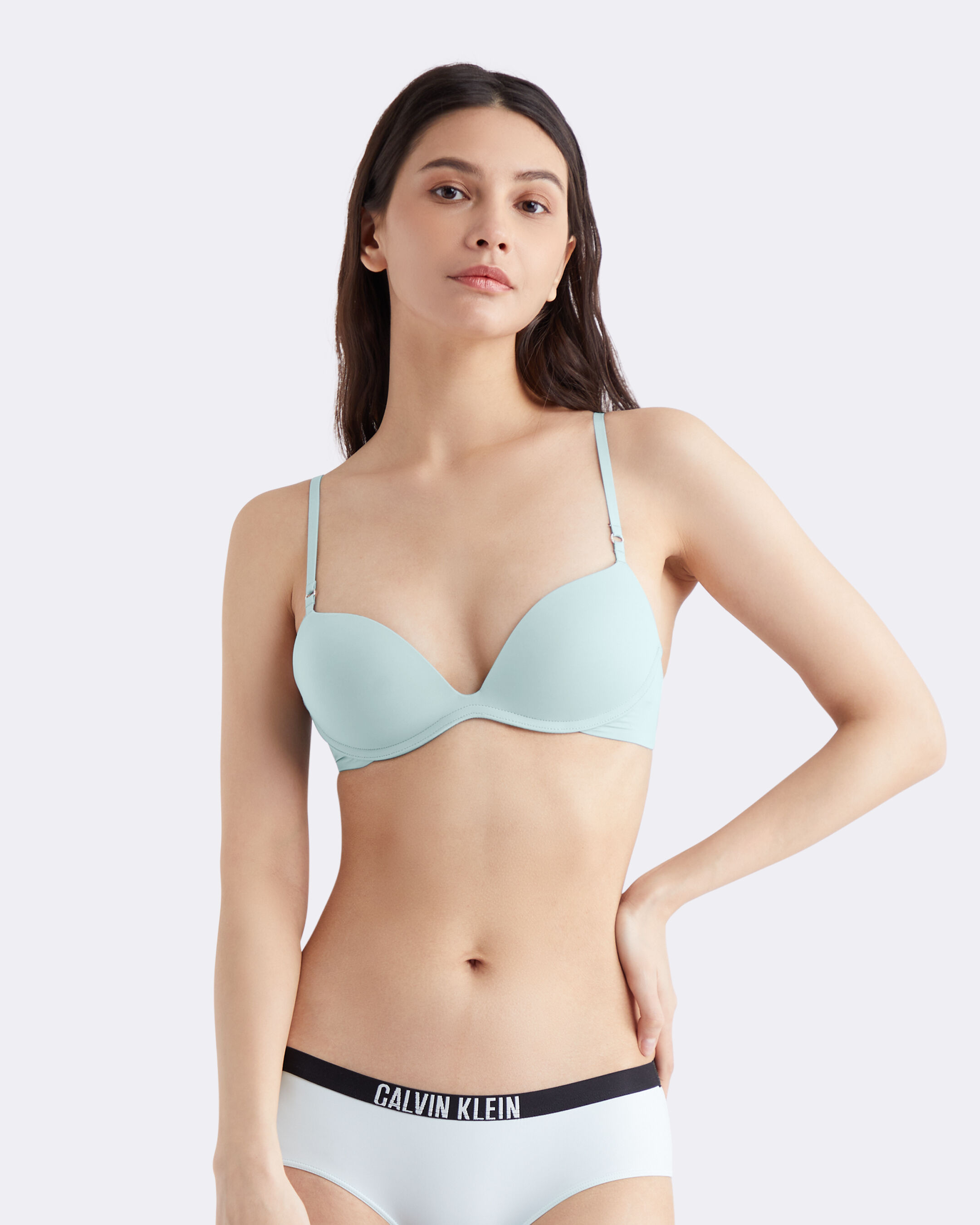 Minimalist Push Up Plunge Bra blue Calvin Klein Hong Kong