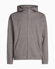 Cotton Terry Hoodie, DARK RABBIT, hi-res