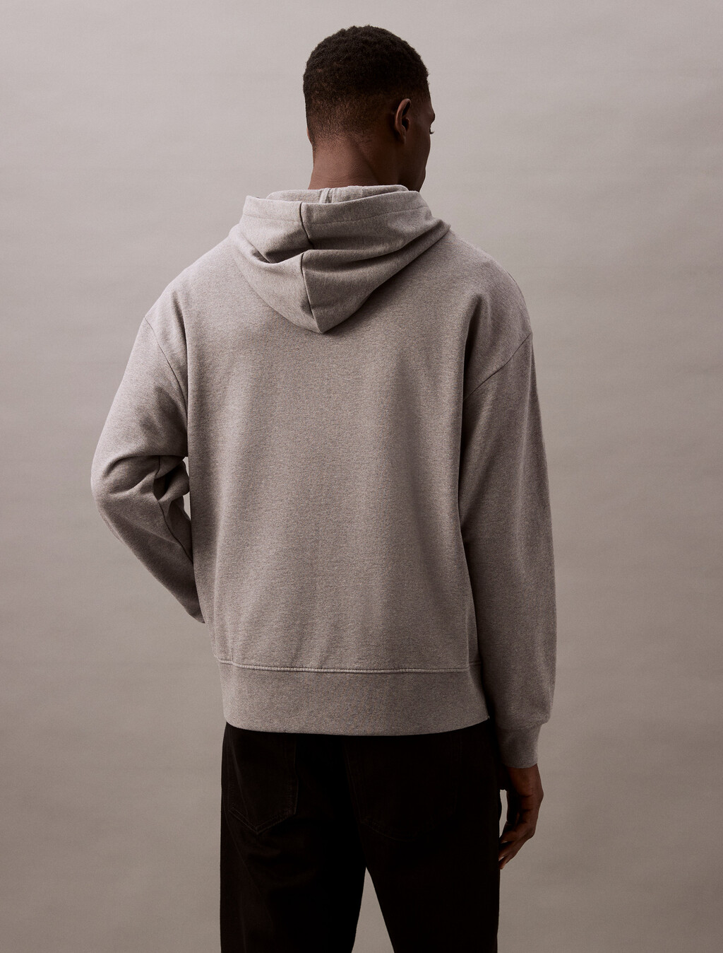 Hero Logo Terry Hoodie, Medium Grey Heather, hi-res