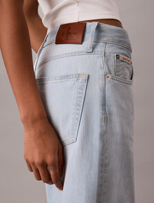 棉麻寬筒牛仔褲, LT ANDERSON, hi-res