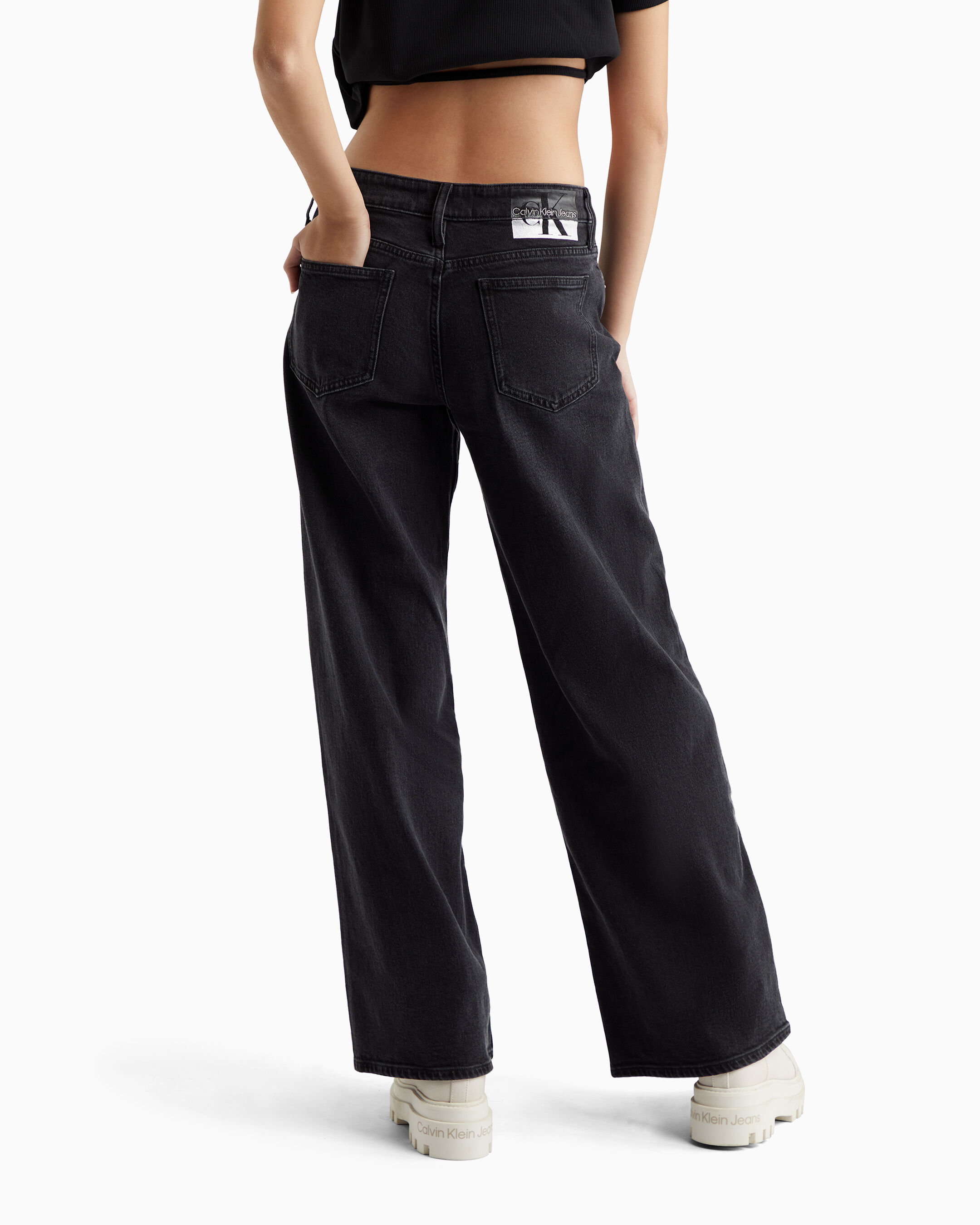 Calvin klein sale black jeans womens