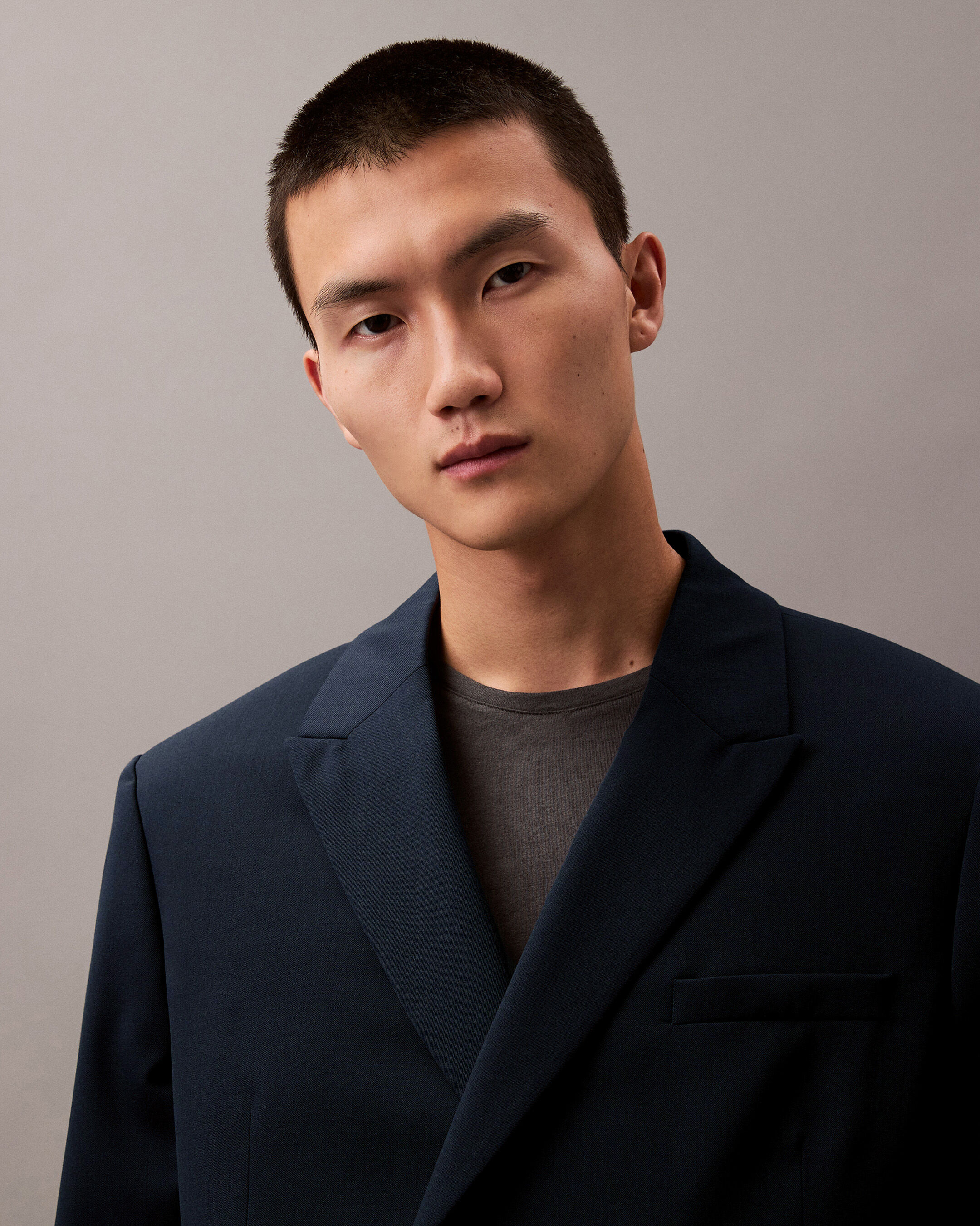 Calvin klein double breasted blazer online