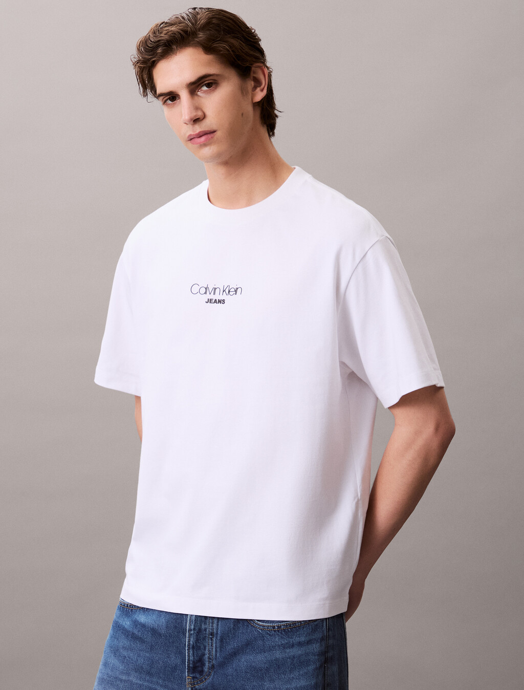 Logo Graphic Relaxed T-Shirt, Brilliant White, hi-res