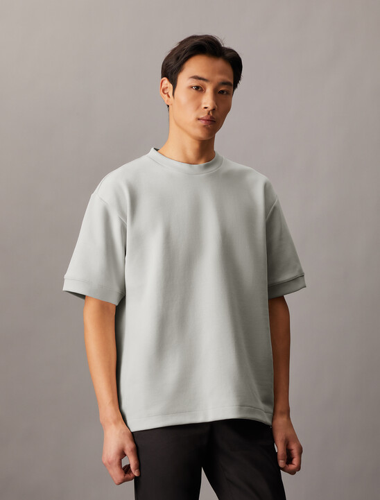Combed Lightweight Interlock Cotton Crewneck T-Shirt