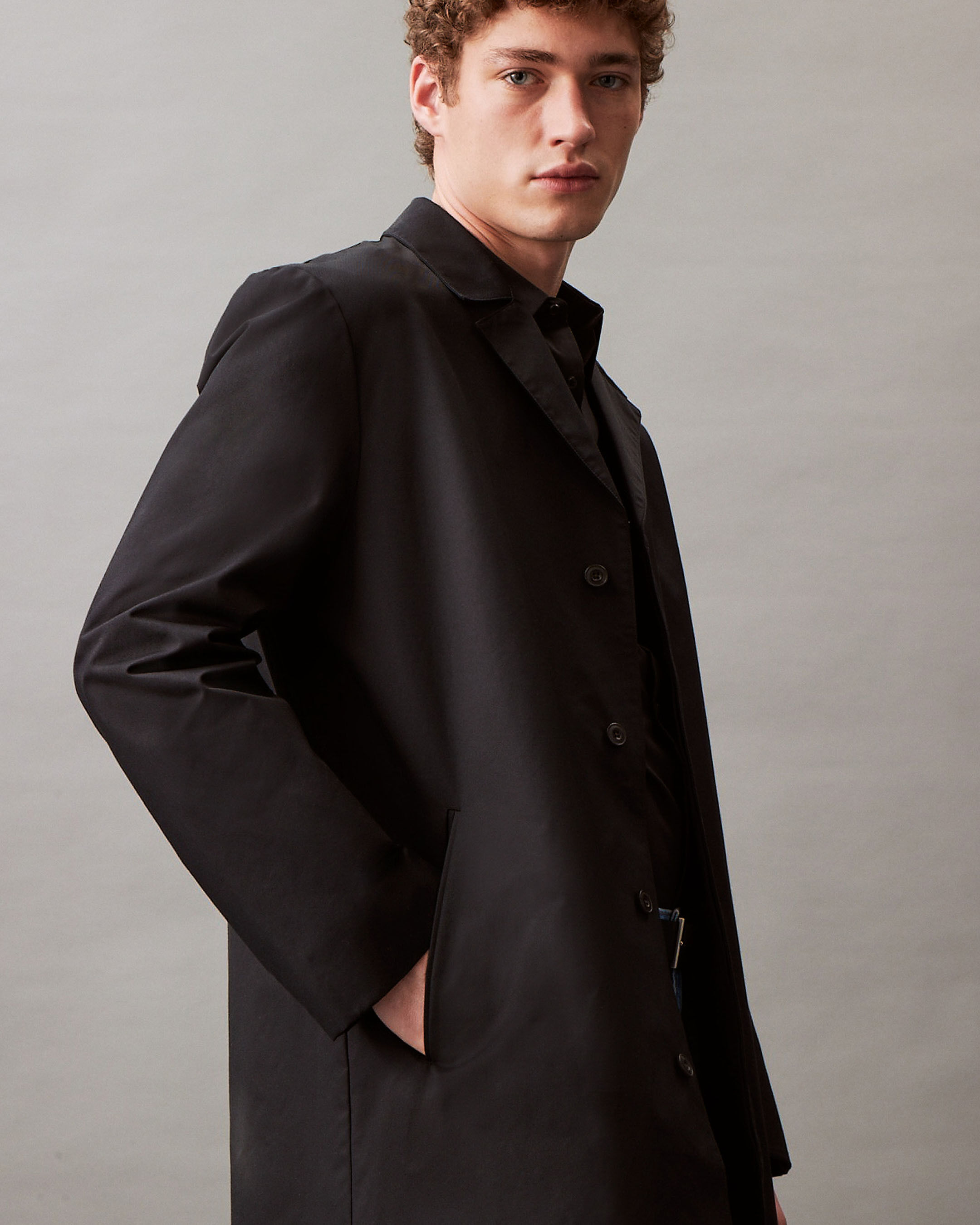 Calvin klein classic coat store