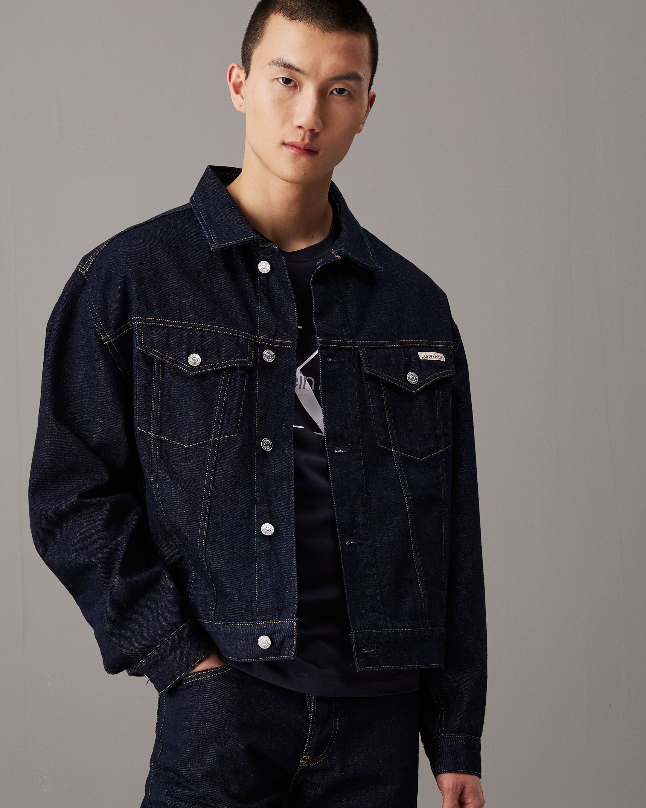 Calvin klein denim jacket sale 2025