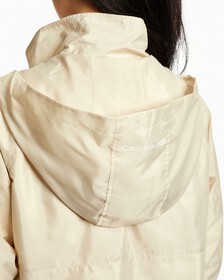FITTED WAIST ZIP UP JACKET, Eggshell, hi-res