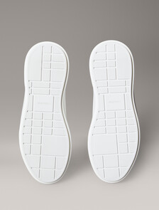 Leather Durable Traction NYC Trainers, Bright White/Black, hi-res