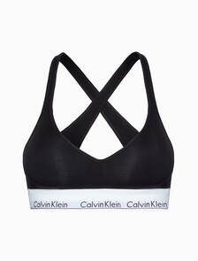 Icon Cotton 集中型低胸內衣, BLACK, hi-res