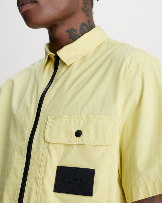 Short Sleeve Zip Up Shirt