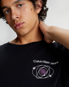 Cotton Back Logo T-Shirt, Ck Black, hi-res