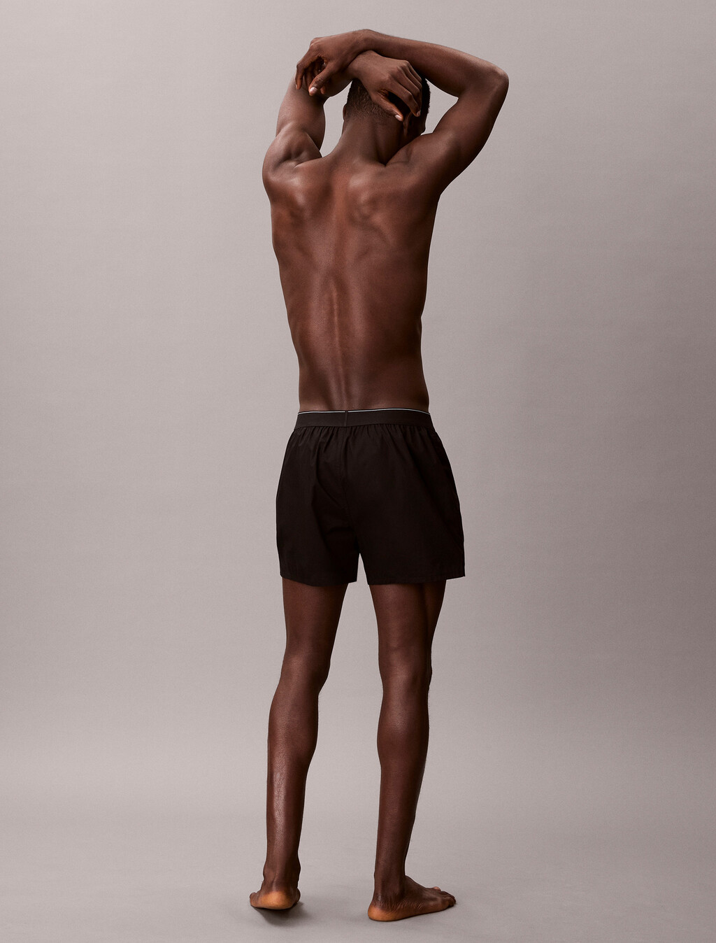 CK X Cotton Monogram 修身四角內褲, Black, hi-res