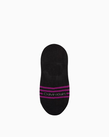 女士MONOGRAM LOGO 隱形襪, BLACK, hi-res