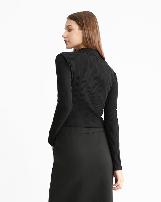 Monologo Rib Knit Slim Polo