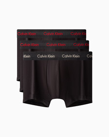 LOW RISE TRUNK 3PK, BLACK W/ TUFFET LOGO/BLACK W RED CARPET, hi-res