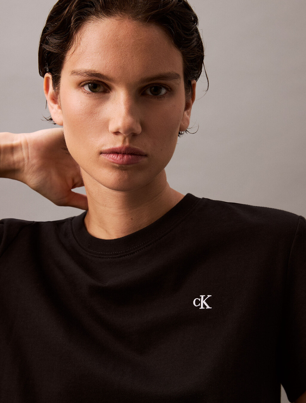 CLASSIC SLIM T 恤, Black, hi-res
