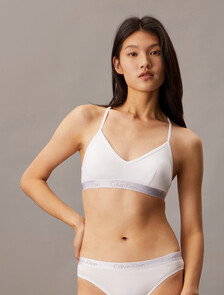 Motive Cotton Lightly Lined Bralette, Classic White, hi-res