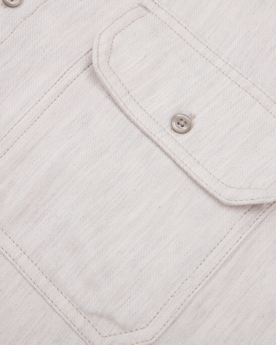 Double Pocket Melange Button-Down Shirt
