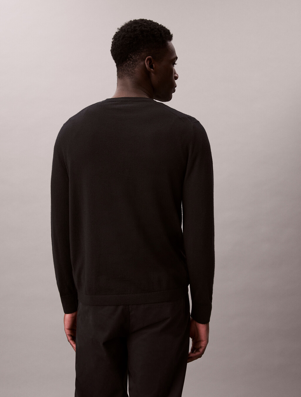 Extra Fine Merino Sweater, Black, hi-res