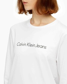 INSTITUTIONAL LOGO LONG SLEEVE TEE, Bright White, hi-res