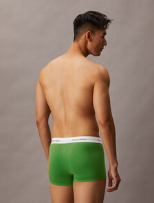 Icon Cotton Stretch Trunks 3 Pack, Frozen Fjord/Supreme Green/Black, hi-res