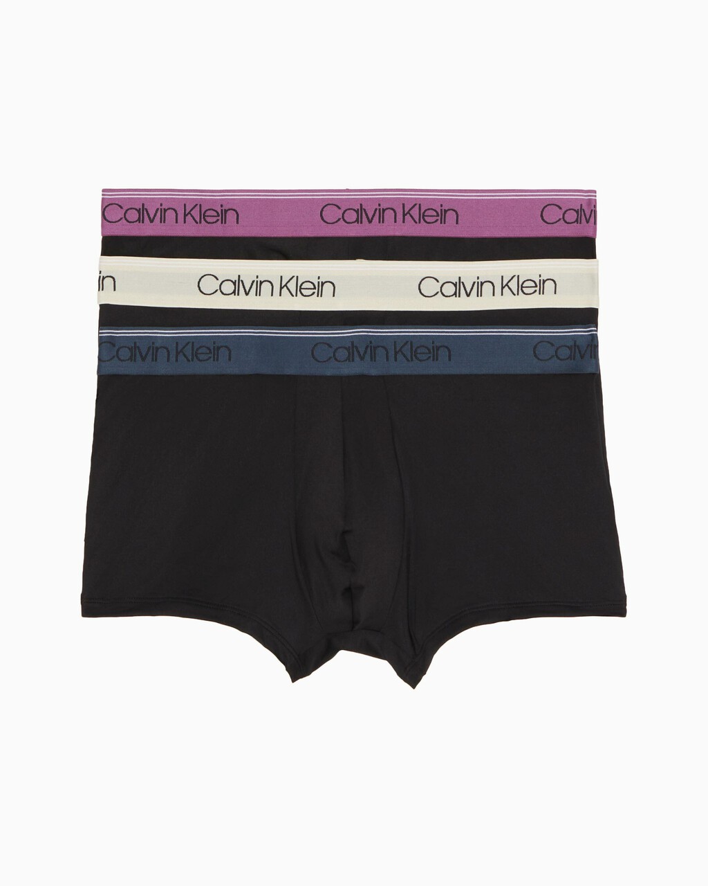 LOGO LOW RISE TRUNK 3 PACK, Black w/ Ameythyst/Silver Birch/Midnight, hi-res