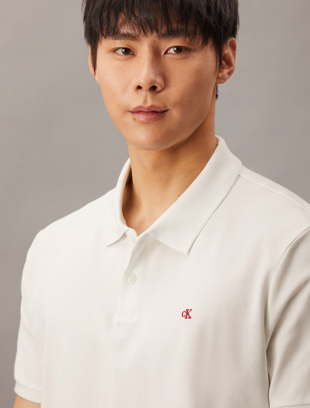 Cotton Piqué Polo Shirt, Blanc De Blanc, hi-res