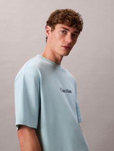 Calvin Logo Crew Neck Tee, Stratosphere, hi-res