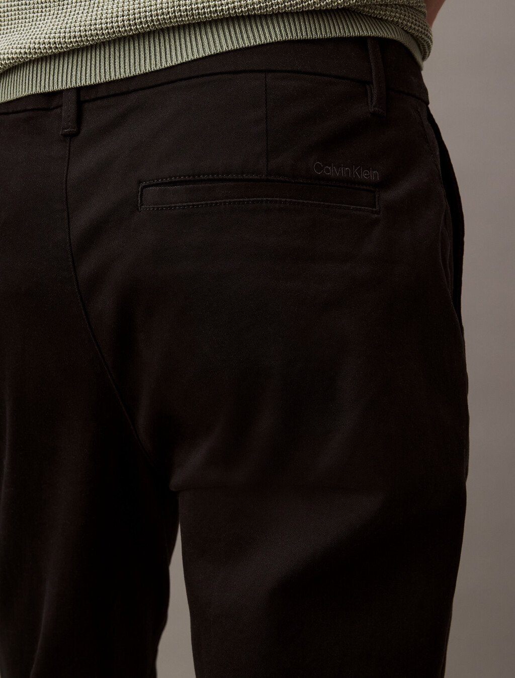 Stretch Cotton Slim Chino, Black, hi-res