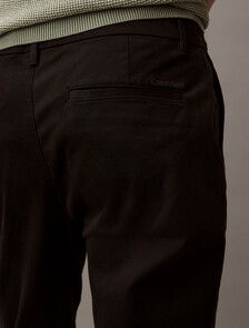 Stretch Cotton Slim Chino, Black, hi-res
