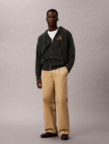 Washed Fleece Logo Graphic Relaxed Hoodie, Nurture Navy, hi-res