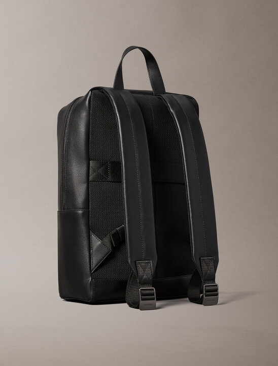 Slim Saffiano Emblem Logo Backpack