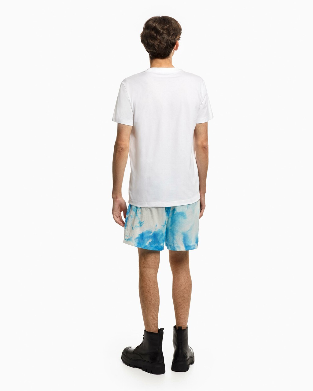 Water Splash Print Tee, Bright White, hi-res